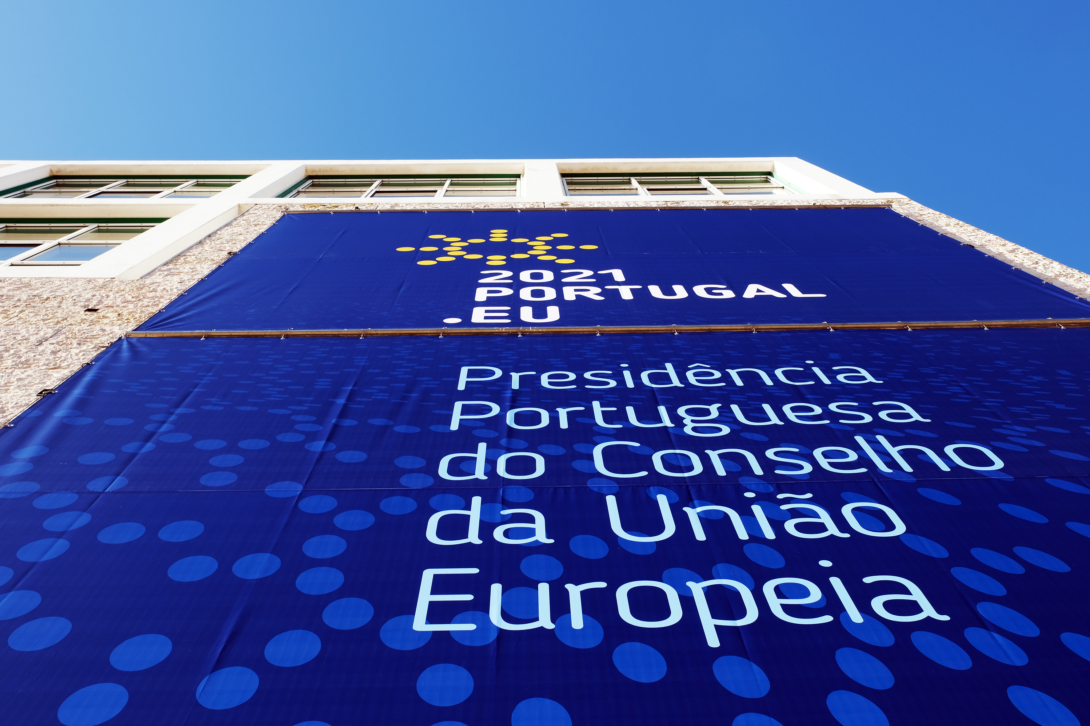 Centro Cultural de Belém gets ready to receive the Portuguese Presidency of EU Council.