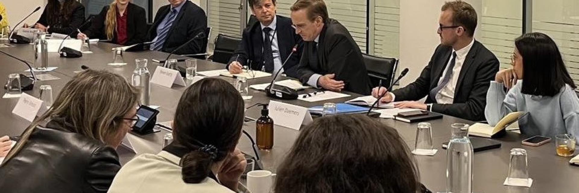 Image of DSG Charles Fries visiting EUISS