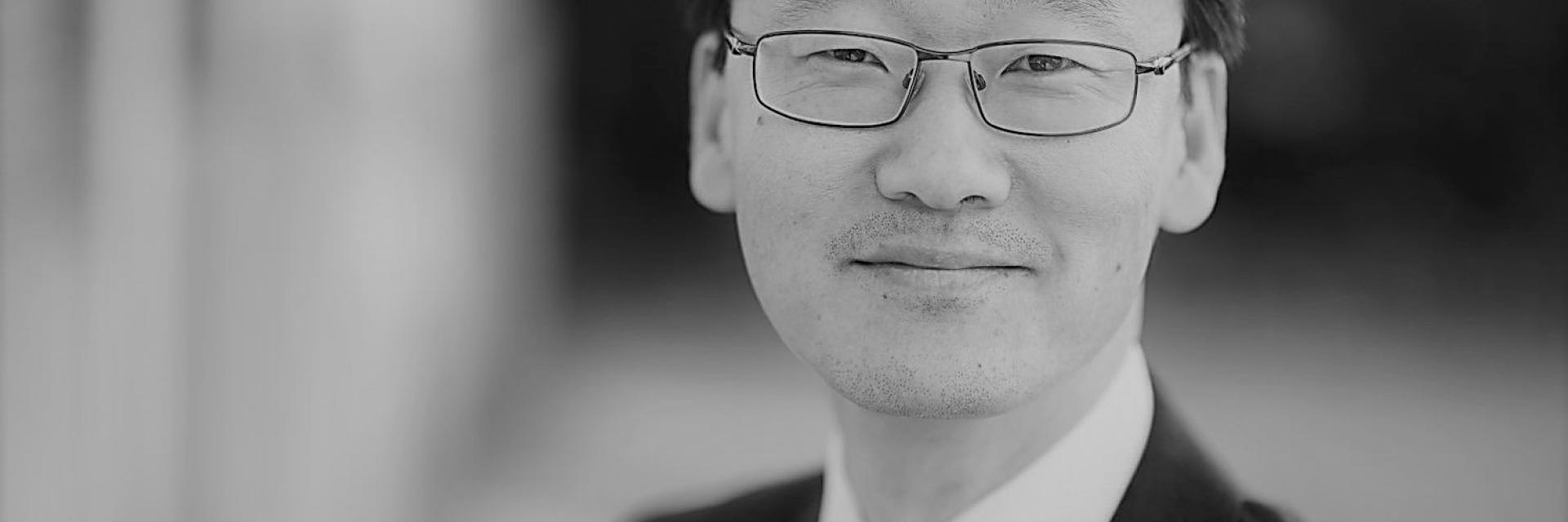 Black and black photo of Dr Andersson 