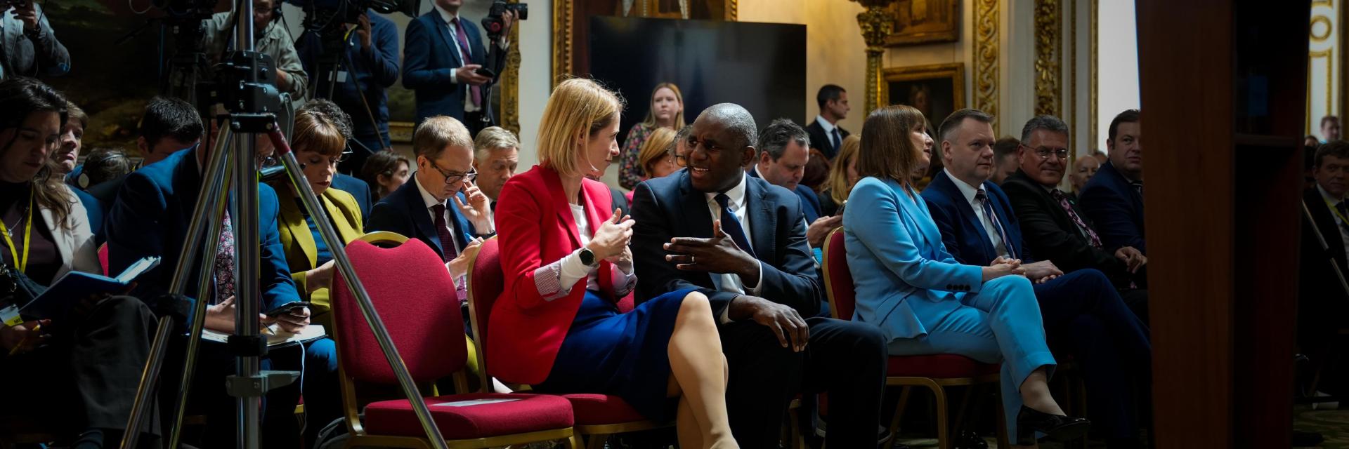 UK Foreign Secretary David Lammy with Kaja Kallas, Vice-President of the European Commission | © Michael Peat, Foreign, Commonwealth & Development Office