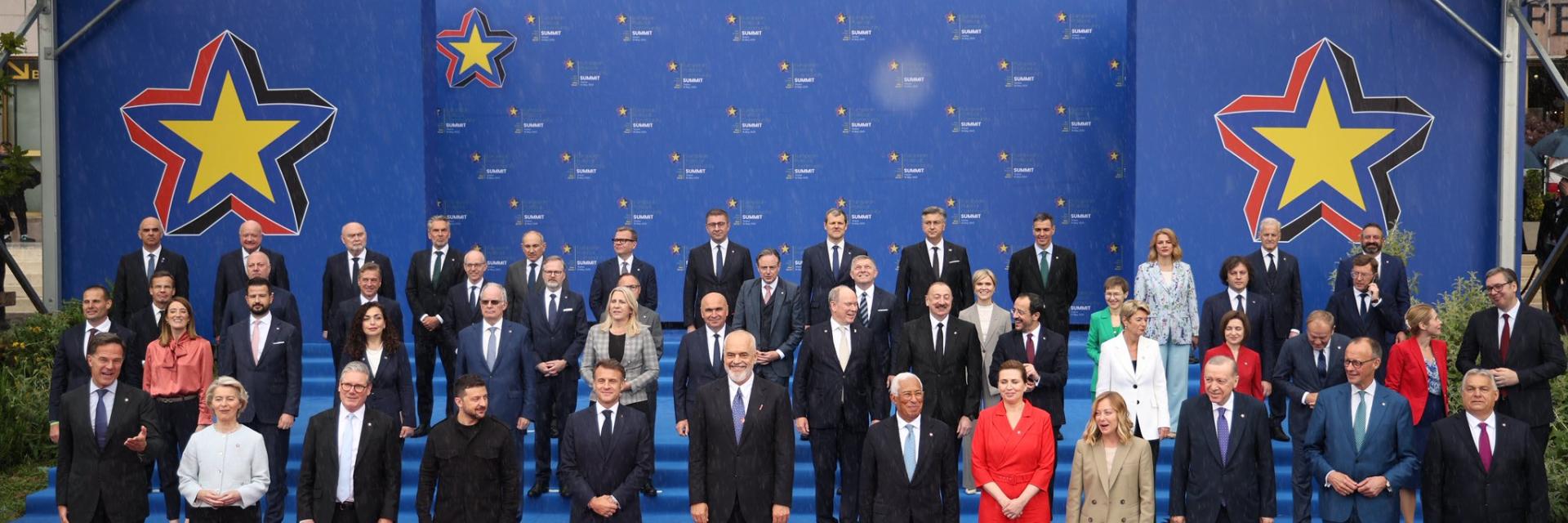 Group photo of leaders participating to EPC meeting. Credit photo: EPC Tirana 