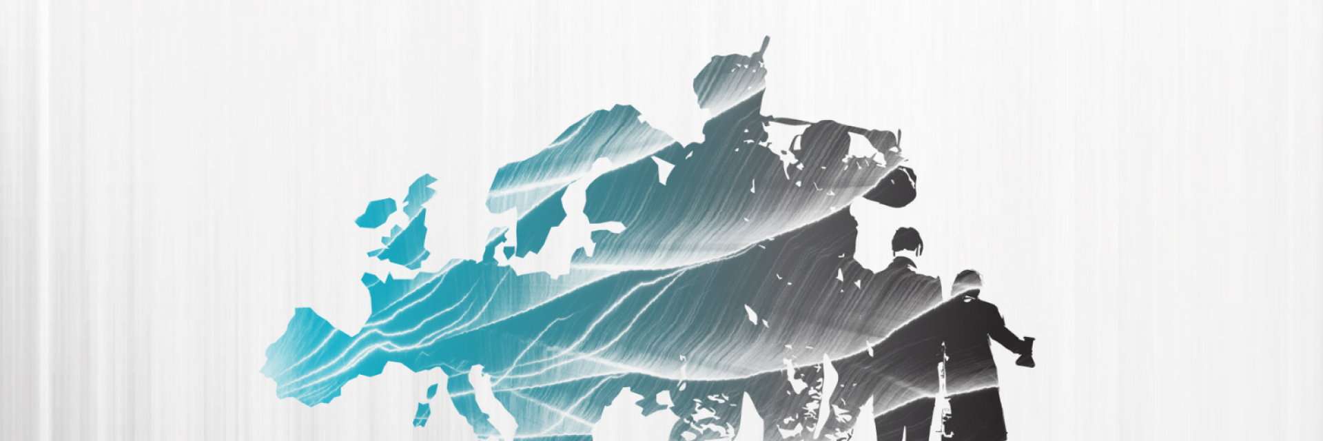 Map of Europe with silhouettes of soldiers, diplomats and scientists. Credit photo: EUISS