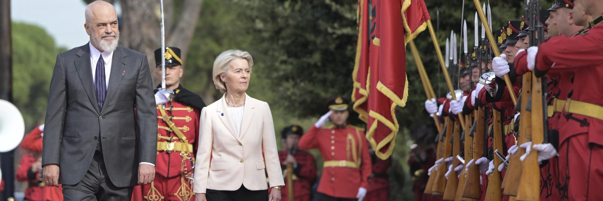 Edi Rama, on the left, and Ursula von der Leyen, during the latter's visit to Albania in October 2025 | © EC - Audiovisual Service
