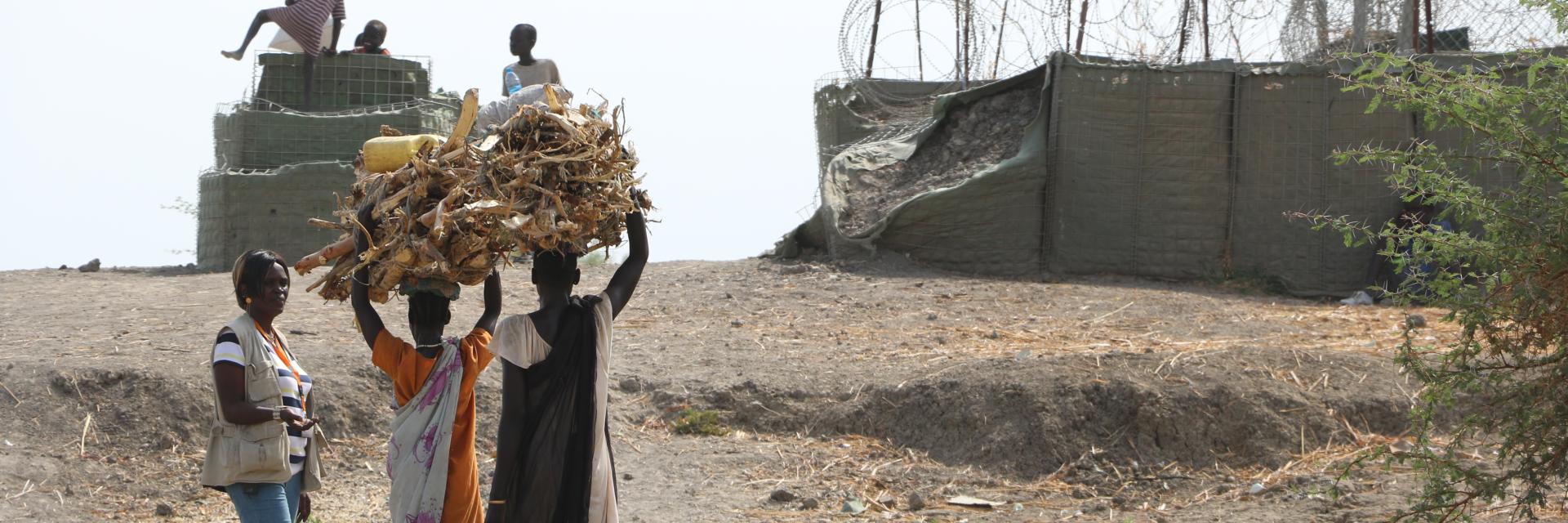 Women and girls on their way to and from the bush to collect wood, South Sudan | © EC Audiovisual Service