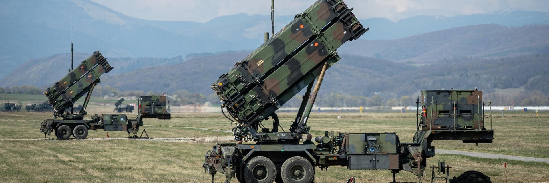 Patriot surface-to-air missile systems on an army base in Slovakia. Credit photo: NATO North Atlantic Treaty Organization, CC BY-NC-ND 2.0