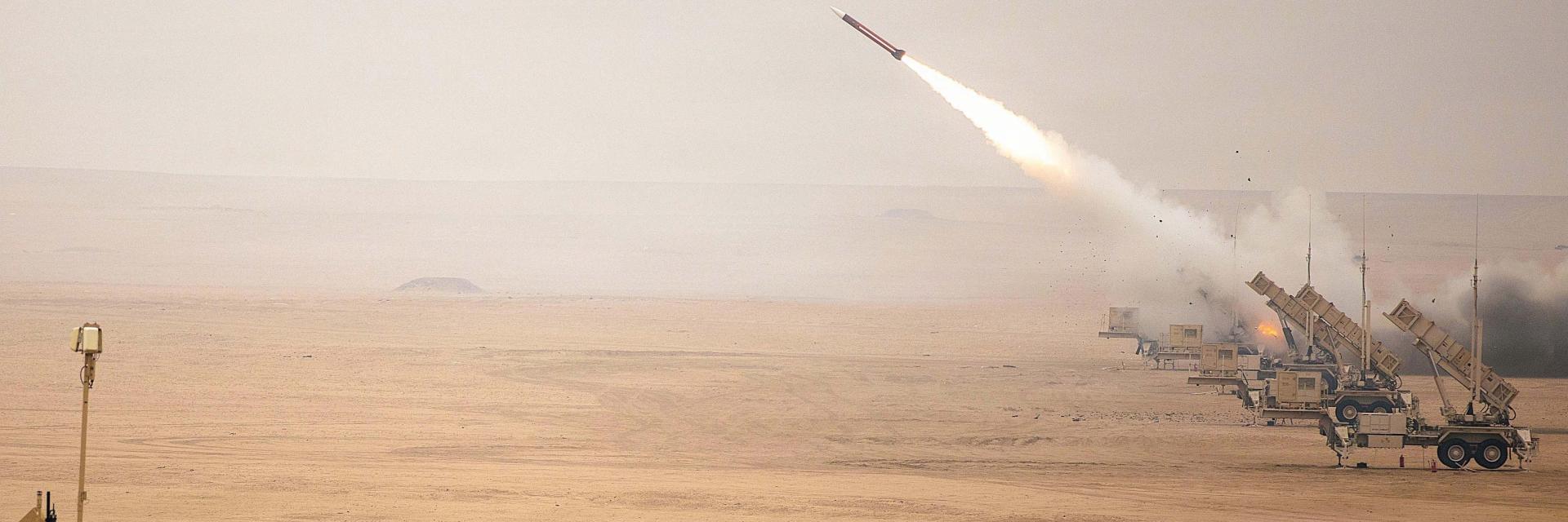 US forces participate in a live-fire event with Patriot missiles during in Kuwait. Image credit to the US Department of War.