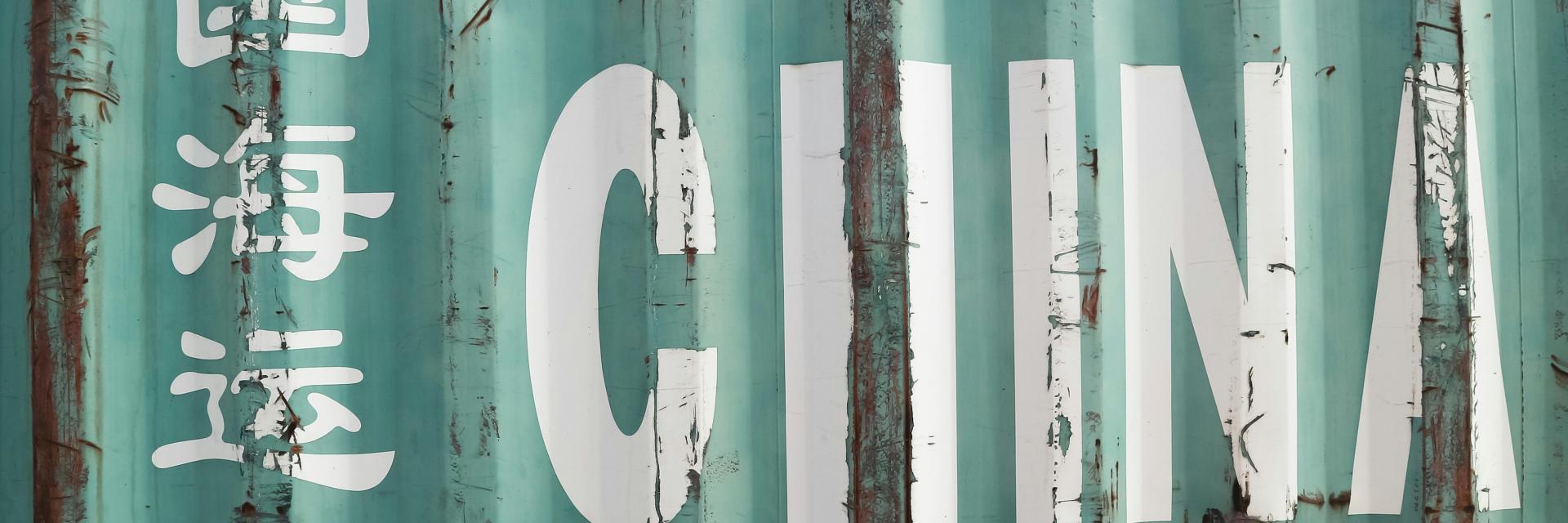 A close up of a metal container with the word china written on it. Credit photo: Photo by Zalfa Imani on Unsplash