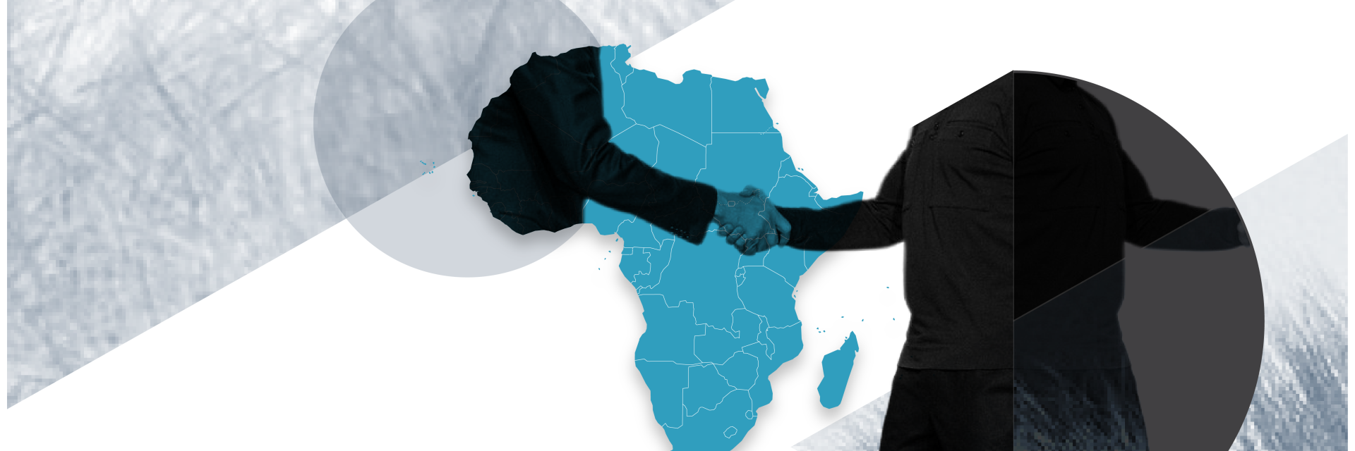 illustration of diplomacy: two people shaking hands