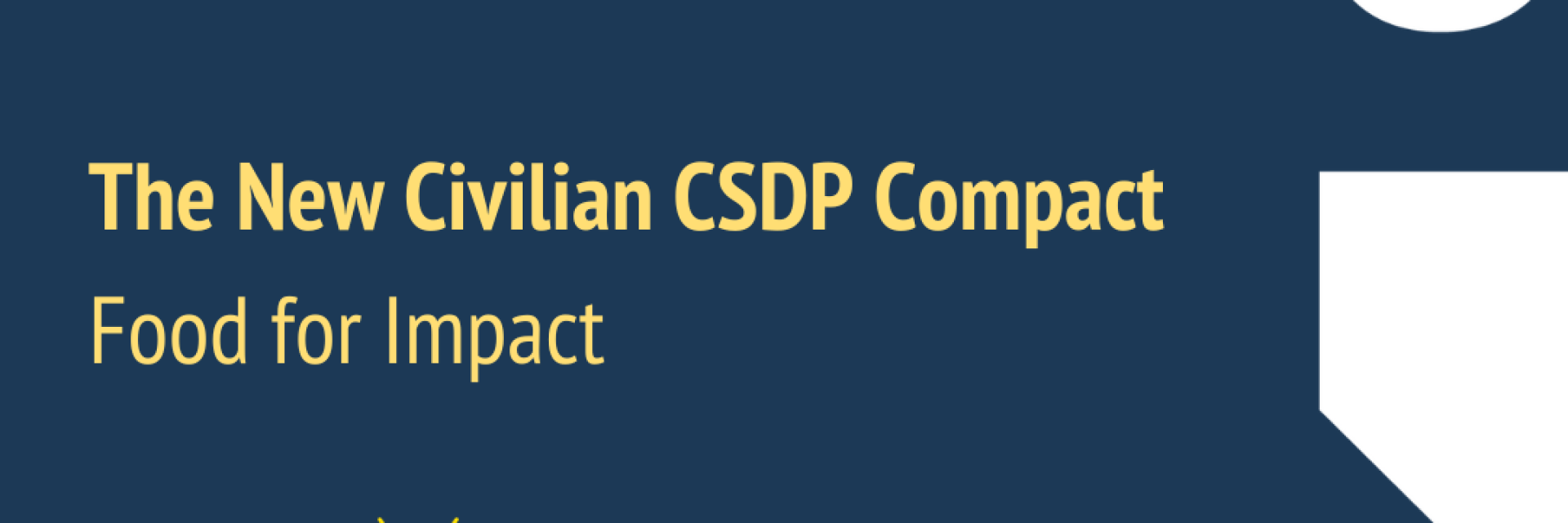 Title of the meeting on blue background © EUISS