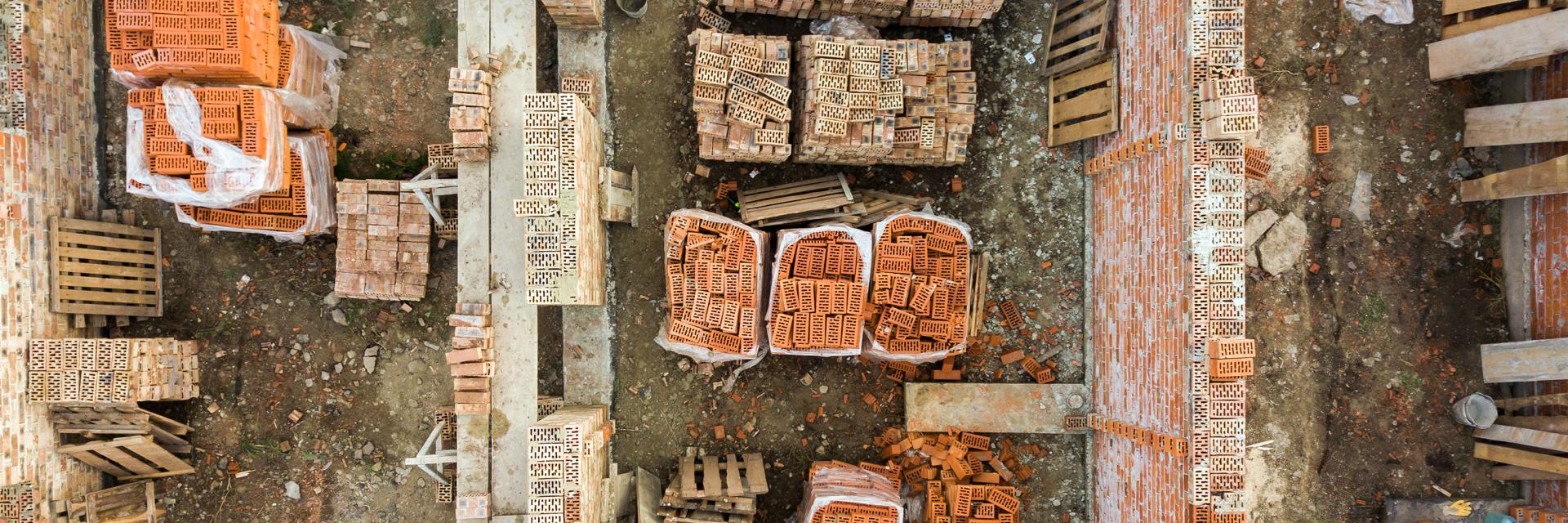 Aerial view of bricks © Envato Elements