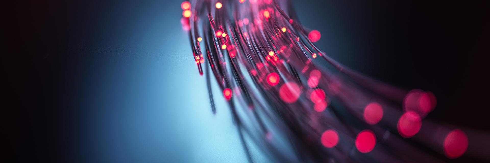 A close up of a fibre optic cable © Envato Elements
