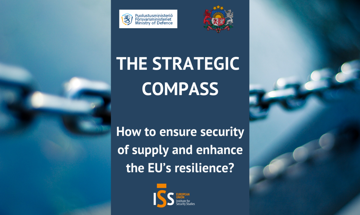 Photo of chain and title of the event