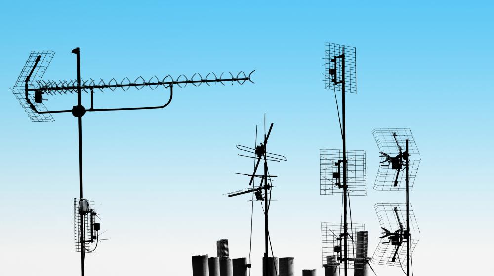 Antennas and pipes on a roof - Credit image: Envato elements