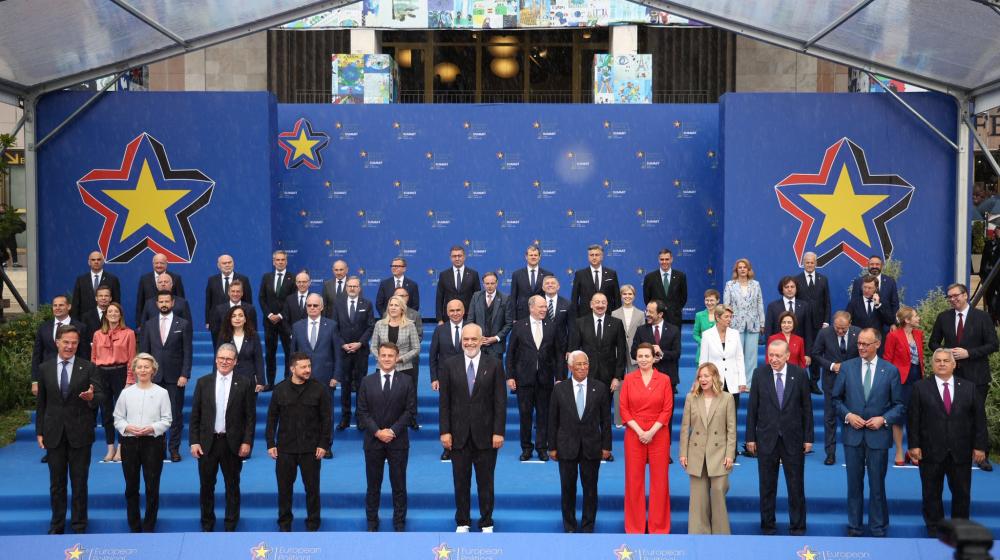 Group photo of leaders participating to EPC meeting. Credit photo: EPC Tirana 