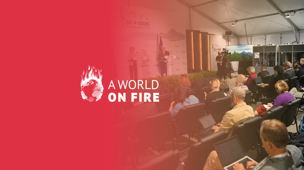 Ursula von der Leyen and António Costa at press conference at Canada G7 summit © European Union 2025