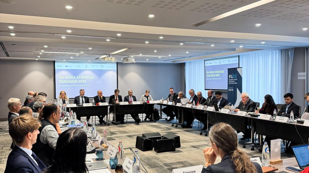 Participants at the 2025 EU-India Strategic Dialogue
