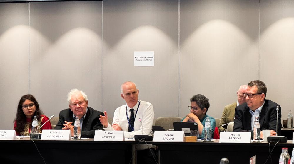 Participants at the 2025 EU-India Strategic Dialogue