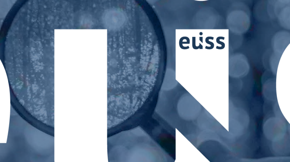 Magnifying glass and EUISS logo