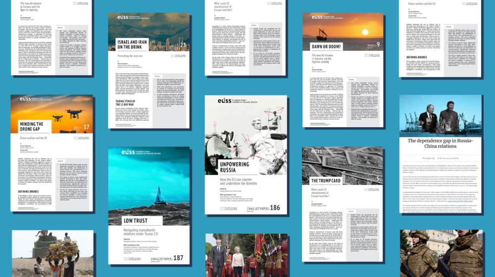 Collage of EUISS publications