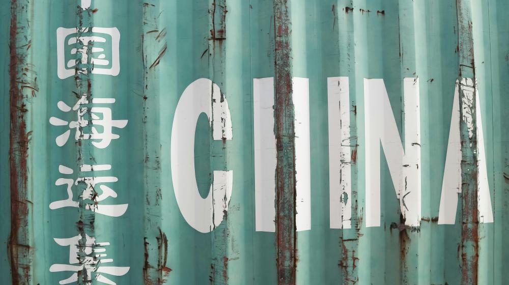 A close up of a metal container with the word china written on it. Credit photo: Photo by Zalfa Imani on Unsplash