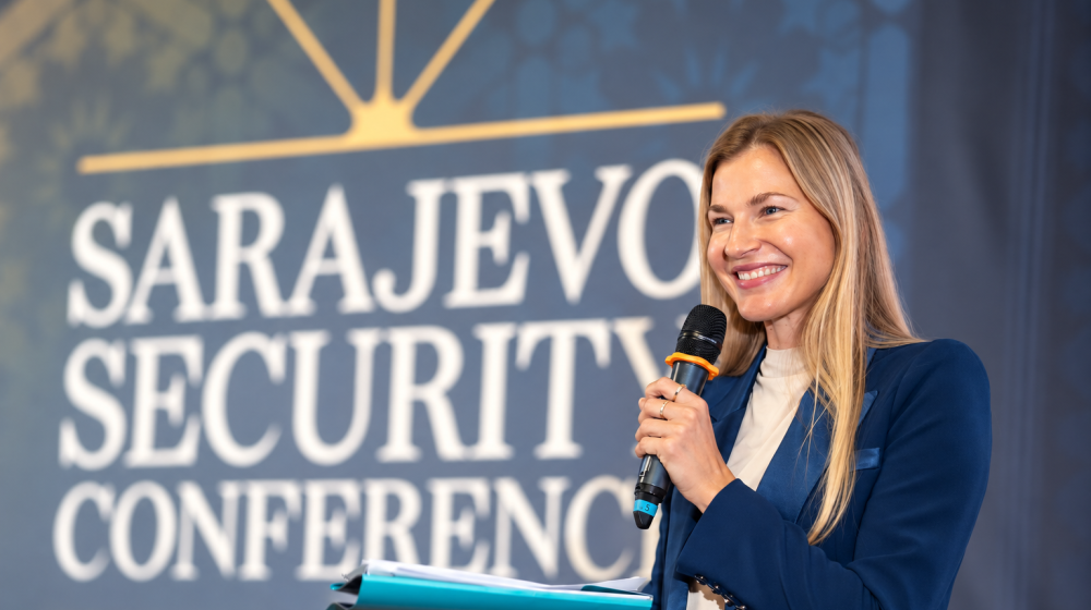 Bojana Zorić at the Sarajevo Security Conference