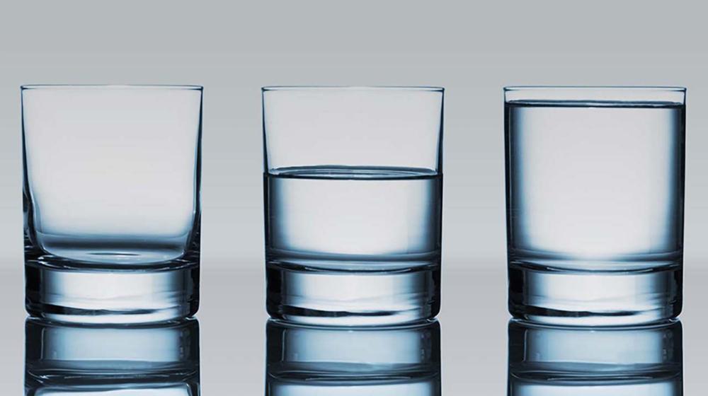 Abstract image of glasses filled with water © Envato Elements