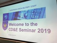 Projector display of EUMS seminar