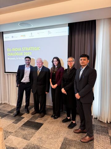 Participants at the 2025 EU-India Strategic Dialogue