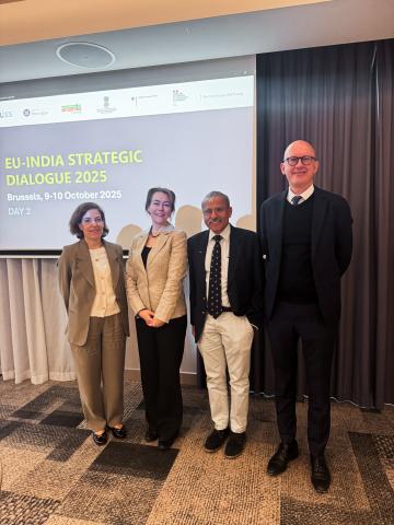 Participants at the 2025 EU-India Strategic Dialogue