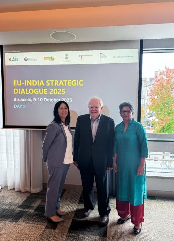 Participants at the 2025 EU-India Strategic Dialogue