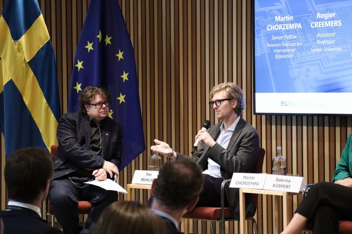 Picture of speakers at the panel discussion. Image credit to EUISS.