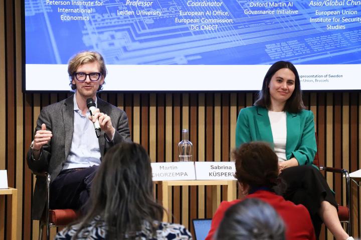 Picture of speakers at the panel discussion. Image credit to EUISS.