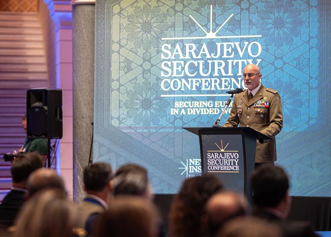 Major General Maurizio Fronda at the Sarajevo Security Conference